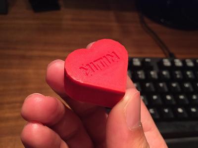 Mini Heart Container Box - Valentine's Heart Gift Note Box