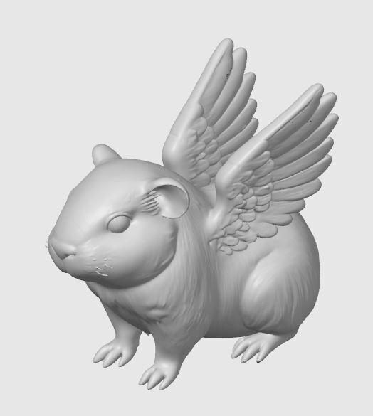 Hamster with wings