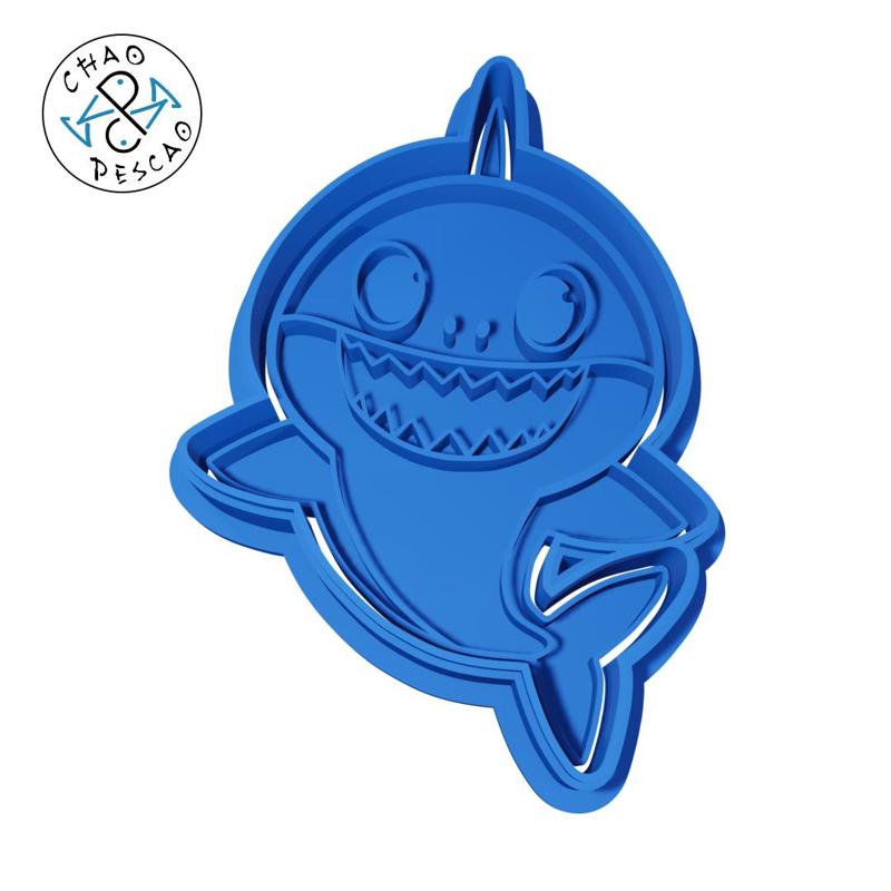 Baby Shark (no 2) - Cookie Cutter - Fondant - Polymer Clay