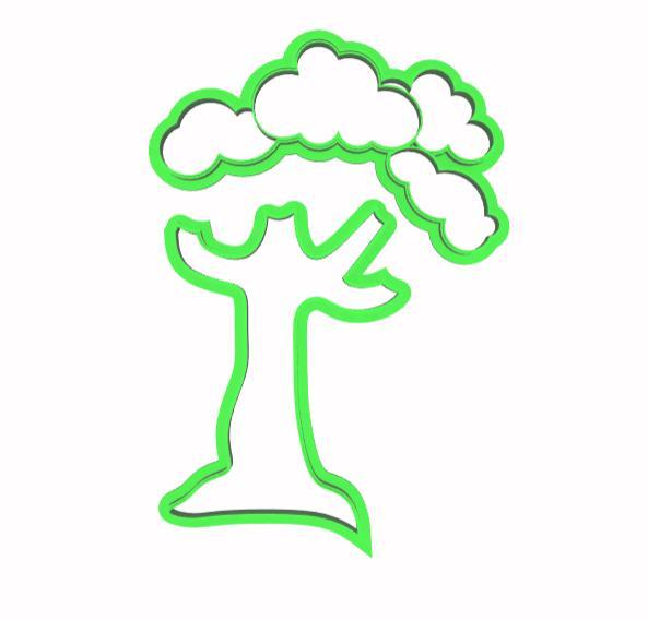 Cortador Silhueta - Arvore