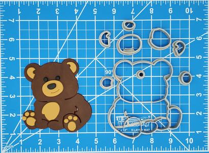 Bear Multipiece Fondant Cookie Cutter Set Multiple Sizes