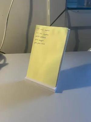 Tall post it paper holder / to do list holder