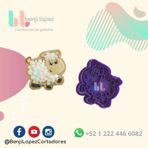 CHRISTMAS SHEEP NATIVITY COOKIE CUTTER/ BORREGO NAVIDAD CORTADOR DE GALLETAS