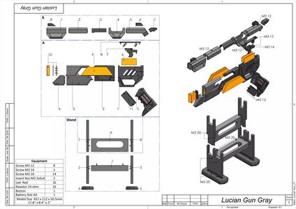 Lucian Cannons - League of Legends - STL and CAD - Personal Use