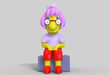 THE SIMPSONS - MILHOUSE WITH A WIG