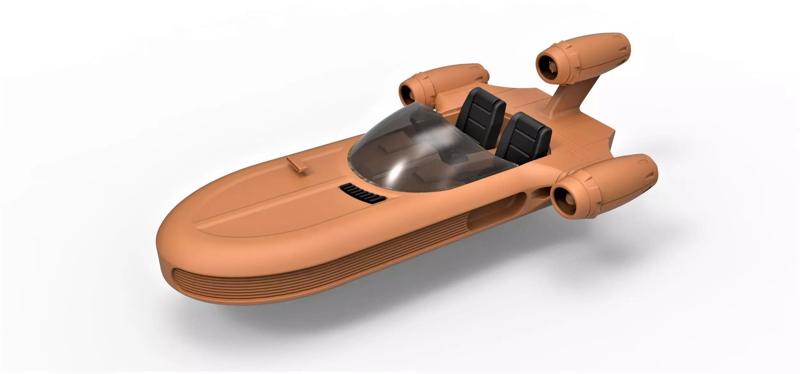 Landspeeder X-34 from Star Wars Scale 1 to 24