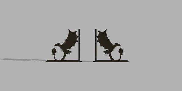 Book End - Inspired by Night Fury Dragon