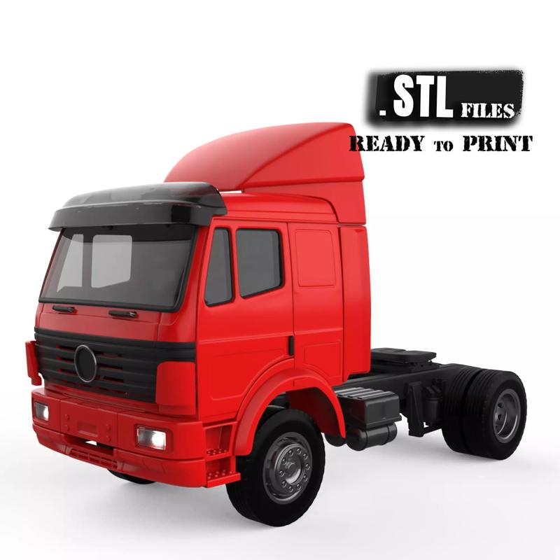 3Dprintable truck benz  SK Series low roof Cab