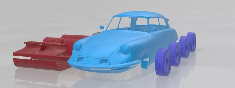 1955 Citroen DS 19 Vintage Elegance - Separate Parts Model