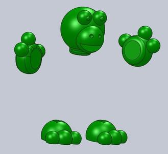 Turtle Head hand and foot