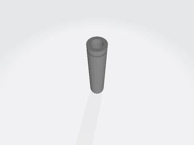 Long cylindrical handle for Bonzini foosball table