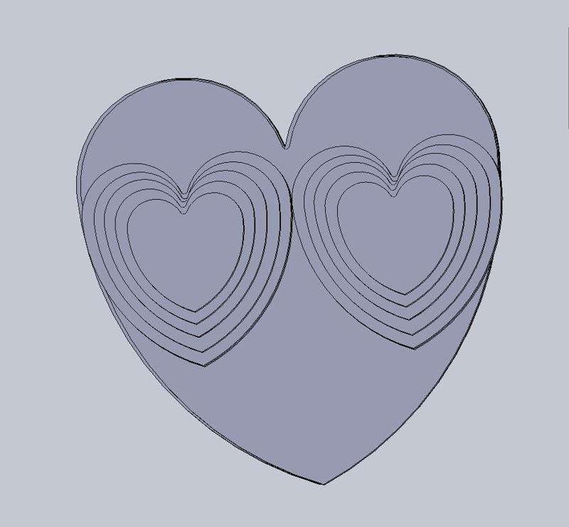 Hearteaption - a hearth made from hearths (different shapes possible)