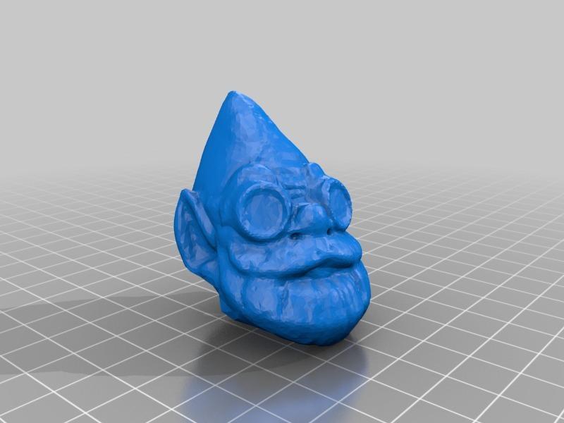 Gnome Bobblehead split into three things 
