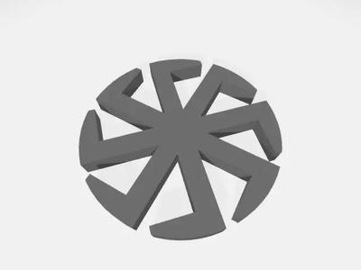 Kolovrat logo with star in middle
