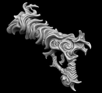 Fantasy undead pistol 3d print