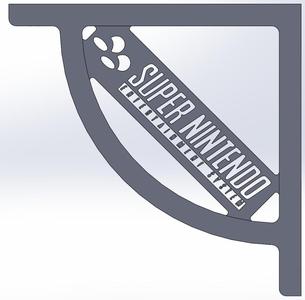 SHELF BRACKET NINTENDO SNES LOGO