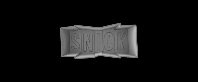 90s Snick Cookie Cutter (Forward and backward)