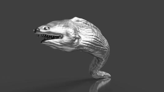 Silver Moray Eel Toy