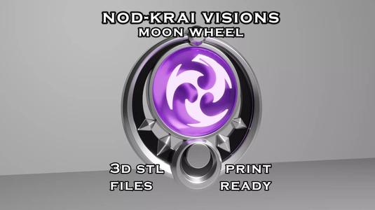 Nod Krai Vision Set - Moon Wheel -Genshin Impact -3D Print Ready