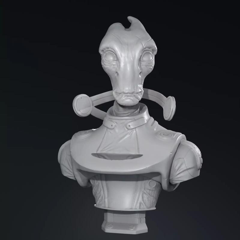 Mordin Solus  Mass Effect Bust 3d printing