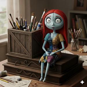 Sally's Pencil Holder - The Nightmare Before Christmas 🎃💉.