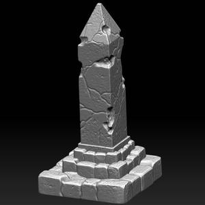 Forgotten Obelisk - Tabletop Scatter Terrain
