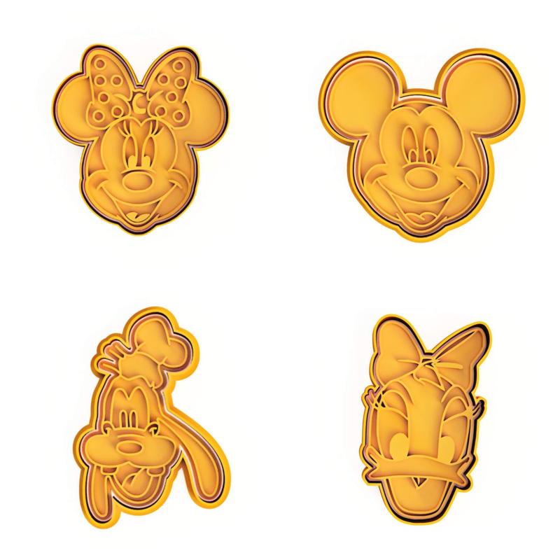 Mickey Mouse cookie cutter set / Set Mickey Mouse cookie cutters / Set Cortadores de Galletas Mickey Mouse
