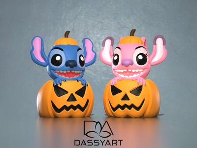 STITCH & ANGEL HALLOWEEN -- HALLOWEEN DECORATION