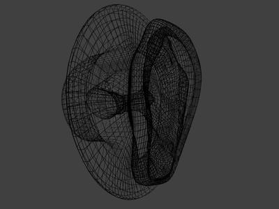ASMR Bunaural Microphone silicone ear for Behringer C-2 microphones.