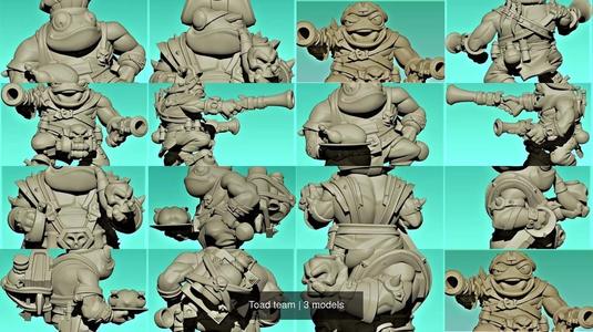 Toad team 3D Model Collection