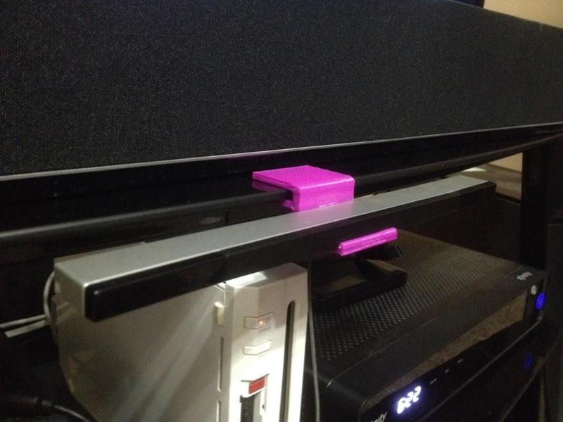 Wii Sensor Mount - Glass Shelf
