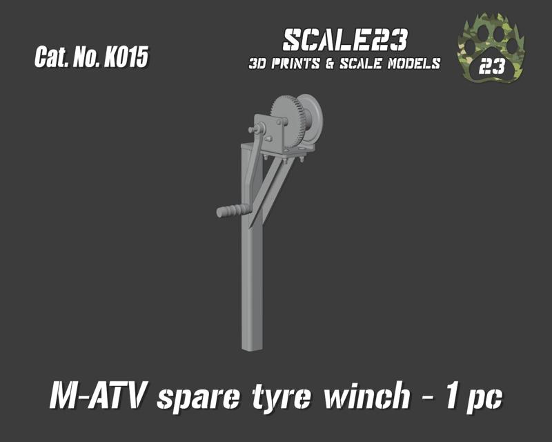 Rear winch for M-ATV MRAP - DLB-1500A