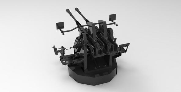 MULTIPLE MACHINE GUN CARRIAGE  25mm