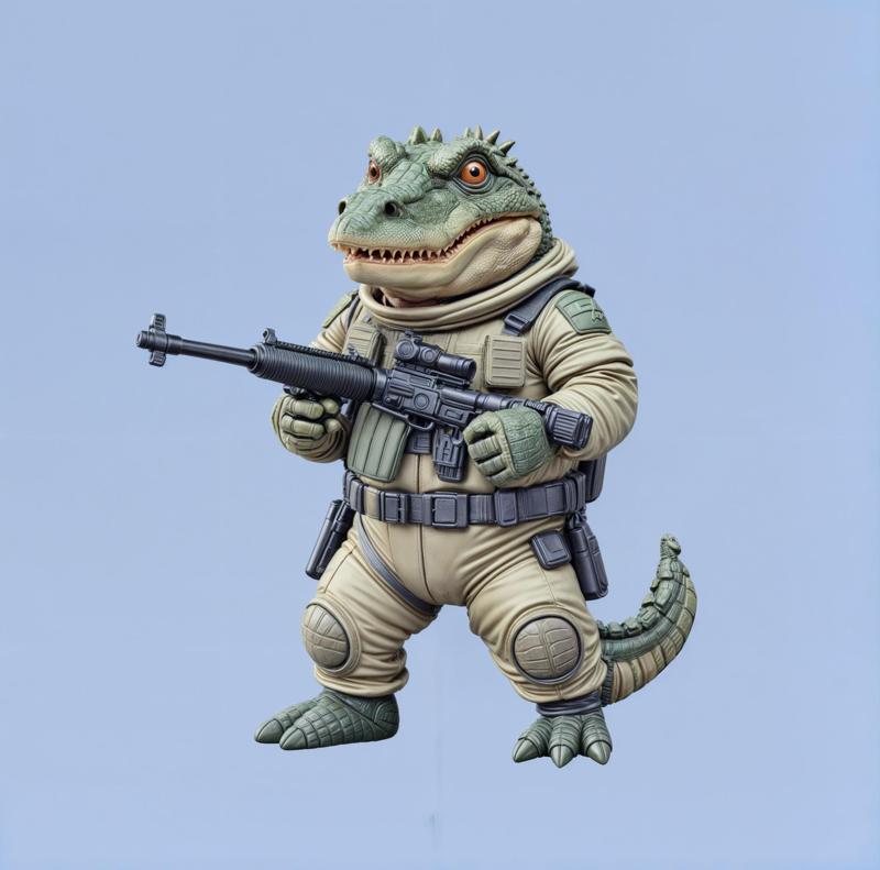 Mini soldier crocodile