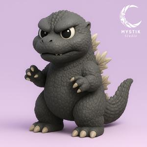 Showa Godzilla Chibi 3D – Godzilla 70s fanart STL