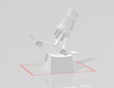 3D Print Keycap Skateboard And Hand
