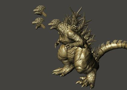 GODZILLA MINUS ONE -1 EXTREME DETAIL - DYNAMIC POSE includes 3 styles ULTRA HIGH POLYCOUNT