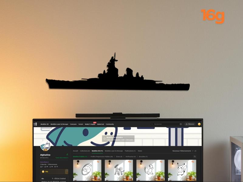 Silhouette USS Missouri (BB-63)