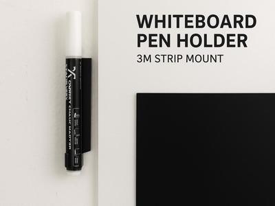Whiteboard Pen Holder — 3M Strip Mount (Single)