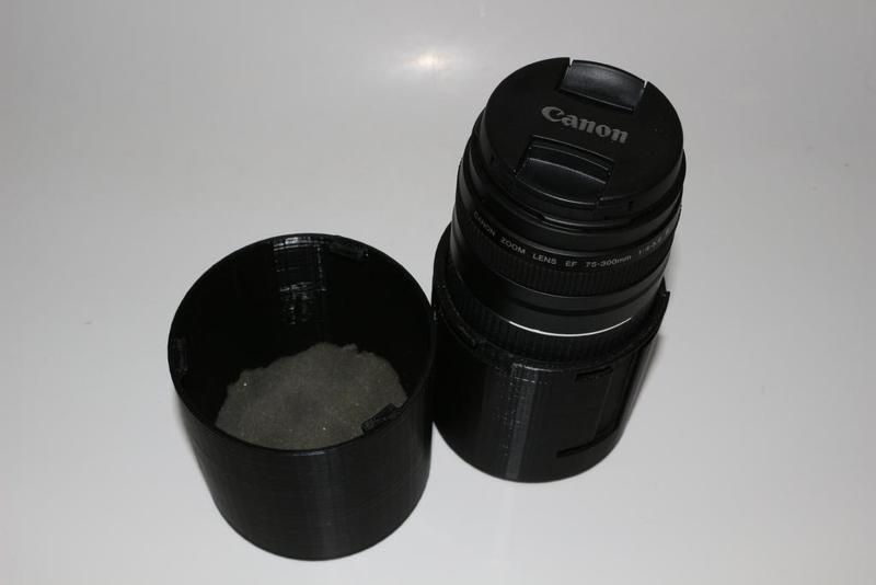 2-size lens case for canon EF-S 18-55 and 75-300