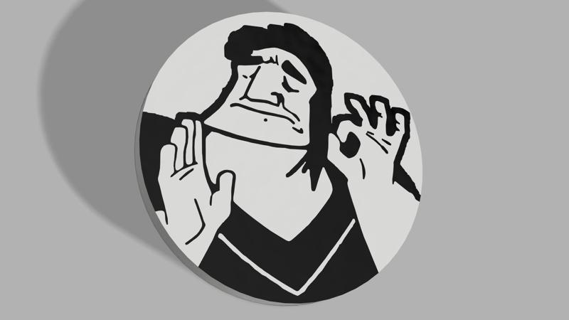 Pacha Perfect Meme - Poker Chip