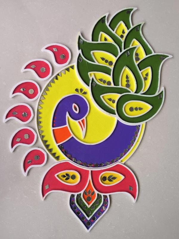 Rangoli v5 Peacock