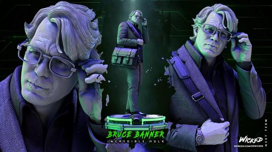 Bruce Banner Sculpture Tested for 3d printing