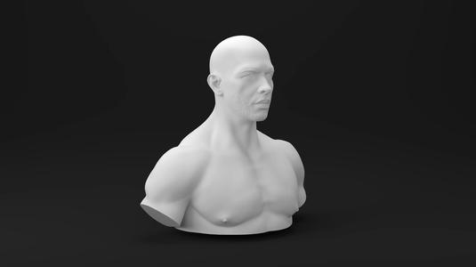 Andrew Tate Sculpture 3D Print Model Bust for 3D Printing