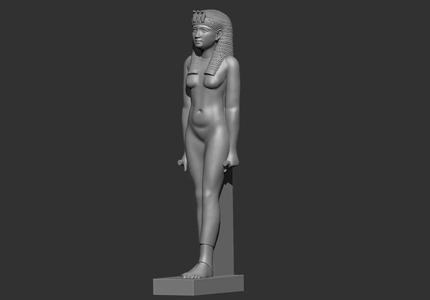 Egyptian Queen Cleopatra statue 3D print model