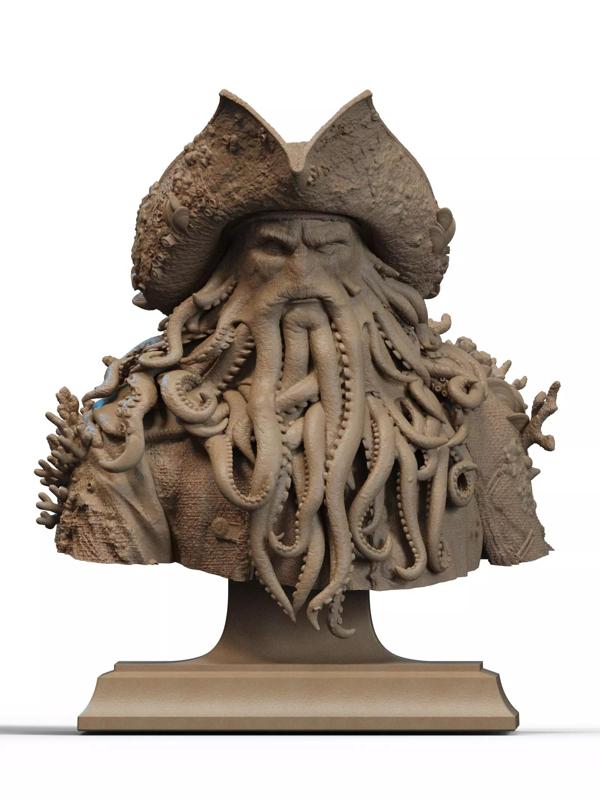 Davy Jones Bust 3D Print