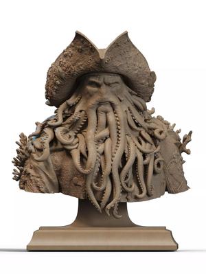 Davy Jones Bust 3D Print