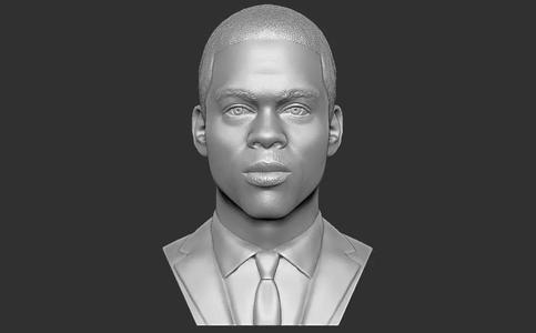 Chris Rock bust for 3D printing