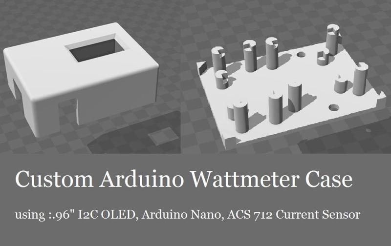 Custom Case for Arduino Wattmeter