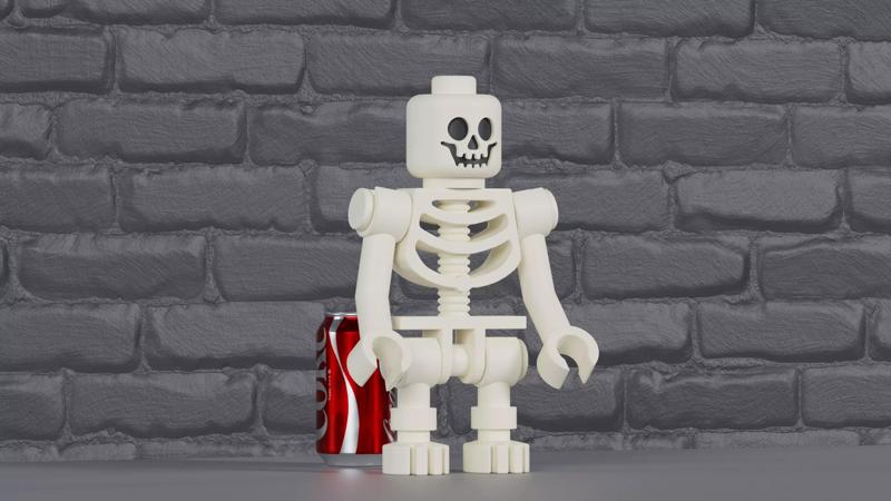 Classic Lego Skeleton Maxifig - Fully Articulated